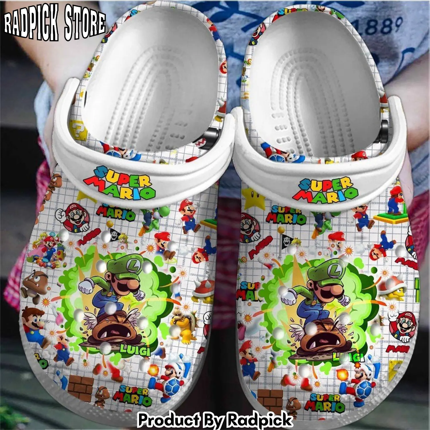 Radpick super mario game movie clogs shoes comfortable for men women gvl rp6521065